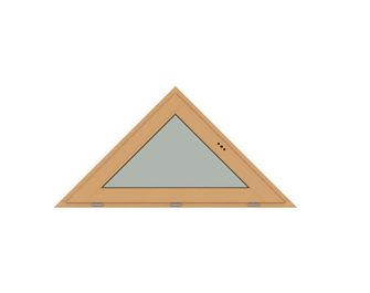 Fenêtre houteau Arboreal pin triangle basculant