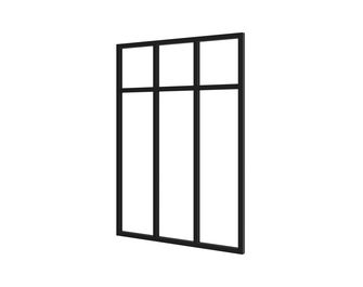 Kit verrière RHEA aluminium 3 vitrages transparents à personnaliser