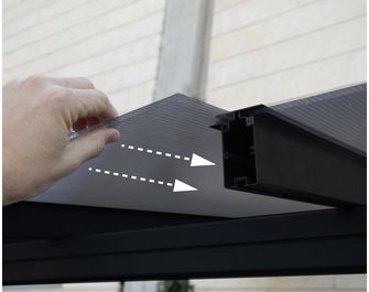 Carport MODENA aluminium noir