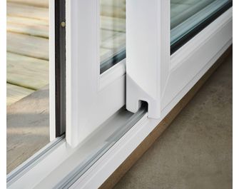 Baie coulissante PVC avec clé