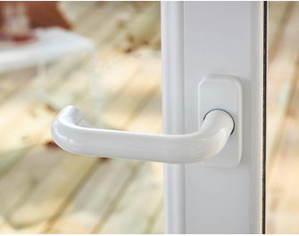 Baie coulissante PVC avec clé