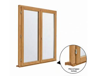 Fenêtre 2 vantaux Mitra pin