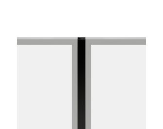 Profils droits de jumelage pour cloisons