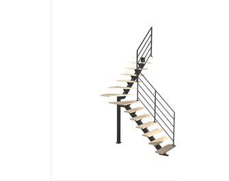 Escalier Elliot quart tournant intermédiaire rampe Fera