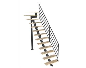 Escalier Elliot quart tournant haut rampe Fera