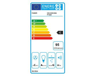 Hotte décorative écran murale FABER