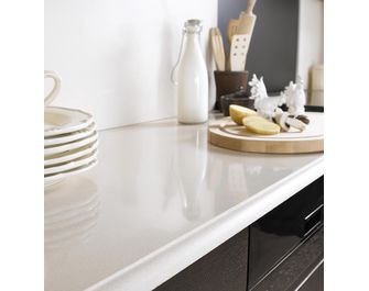Plan de travail quartz BEIGE sur-mesure Ep.20/40 mm