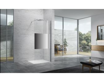 Paroi de douche LINE PRESTIGE effet miroir 8 mm