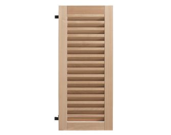 Volet bois exotique à cadre GALILEE