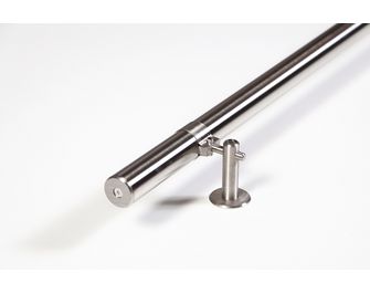 Bride de raccordement mural pour main courante aluminium