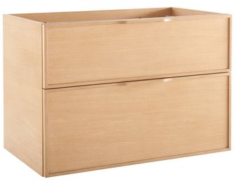 Meuble sous-vasque 80 cm 2 tiroirs chêne naturel FLAVIO
