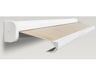 Store banne Gaïa coffre blanc à LED