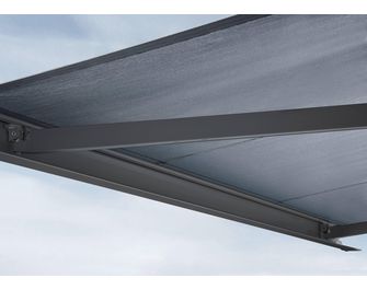 Store banne Gaïa intégral gris avec LED