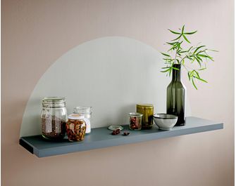 2 supports de tablette de cuisine métal noir