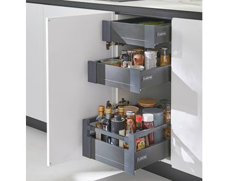 Façade de tiroirs à l'anglaise anthracite