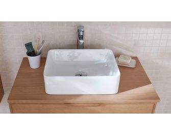 Vasque à poser porcelaine rectangle Gracile