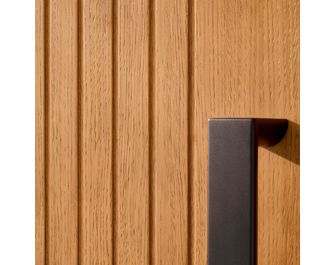Porte d'entrée Augustine bois exotique sur-mesure