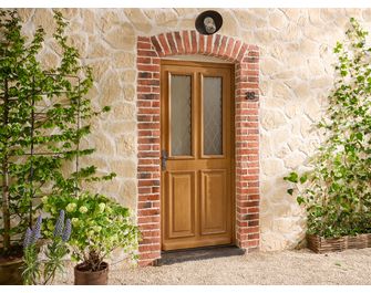 Porte d'entrée Anne-Laure Chêne avec barillet