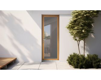 Porte-fenêtre 1 vantail Mitra chêne