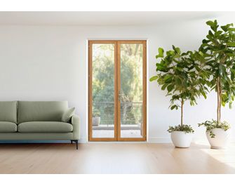 Porte-fenêtre 2 vantaux Mitra pin