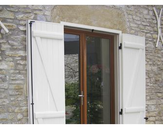 Volet battant FLORENCE aluminium isolant à bâti de rénovation sur mesure