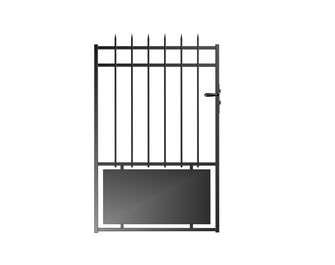 Portillon CHARENCEY semi ajouré en acier