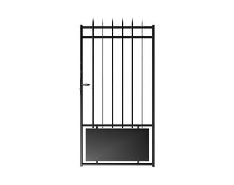 Portillon FRESNAY semi ajouré en acier sur-mesure