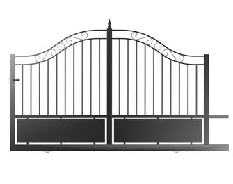 Portail coulissant THALIE semi ajouré en acier