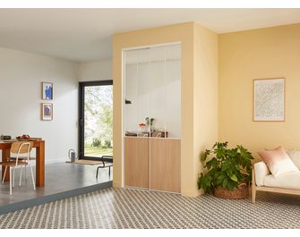 Porte de placard coulissante décor miroir UNION