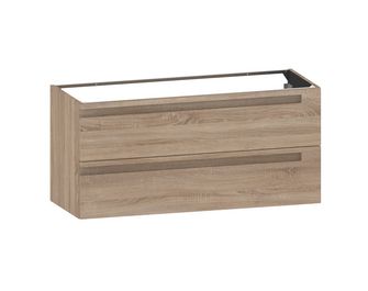 Meuble sous-vasque 120 cm sans plan 2 tiroirs INFINY