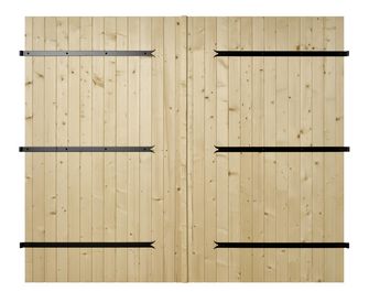 Porte de garage Bois battante