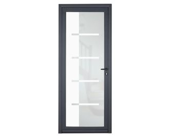 Porte d'entrée Adénora aluminium vitrage Kuona sur-mesure