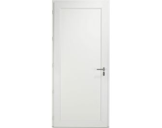 Porte d'entrée ALIANA PVC Gris/Blanc 215 x 90 cm