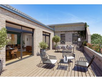 Fenêtre Graphique aluminium sur mesure, volet intégré personnalisable