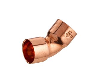Coude 45° double femelle égal
