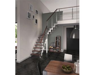 Poteau Epure aluminium noir