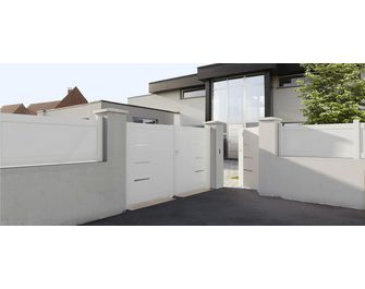 Portail battant PVC Briac sur-mesure