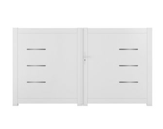 Portail battant PVC Briac sur-mesure