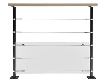 Poteau Cubik latéral noir