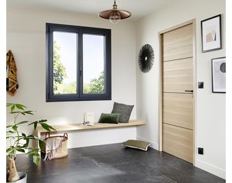 Fenêtre PVC couleur plaxée Pria Performance sur-mesure