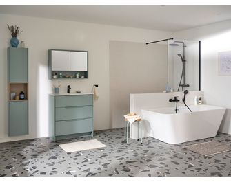 Armoire de toilette 80 cm 2 portes FABIAN