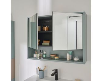 Armoire de toilette 80 cm 2 portes FABIAN