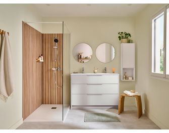 Meuble sous-vasque 120 cm avec 3 tiroirs FABIAN