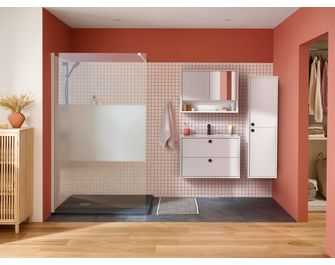 Plan vasque simple 81 cm céramique FORMEO