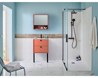 Plan vasque simple L.61 cm céramique FORMEO
