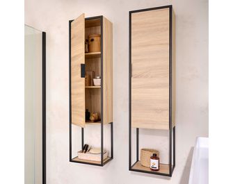 Colonne de salle de bains 30 cm 1 porte METAL 2