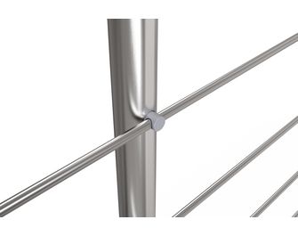 Poteau fixation à plat aluminium pour balustrade LYCIUM