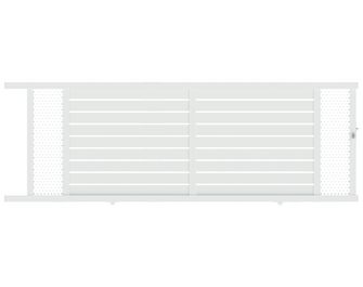 Portail coulissant Aluminium Catane décor moucharabieh sur-mesure