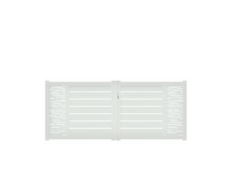 Portail battant Aluminium Catane ligne horizontale