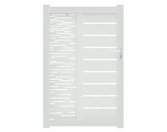 Portillon aluminium Catane ligne horizontale sur-mesure